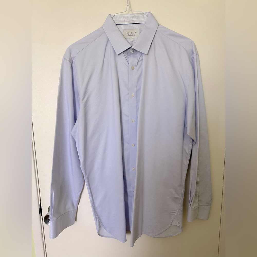 Ted Baker Icy Blue Endurance Dress Shirt - 17.5 (34/35)